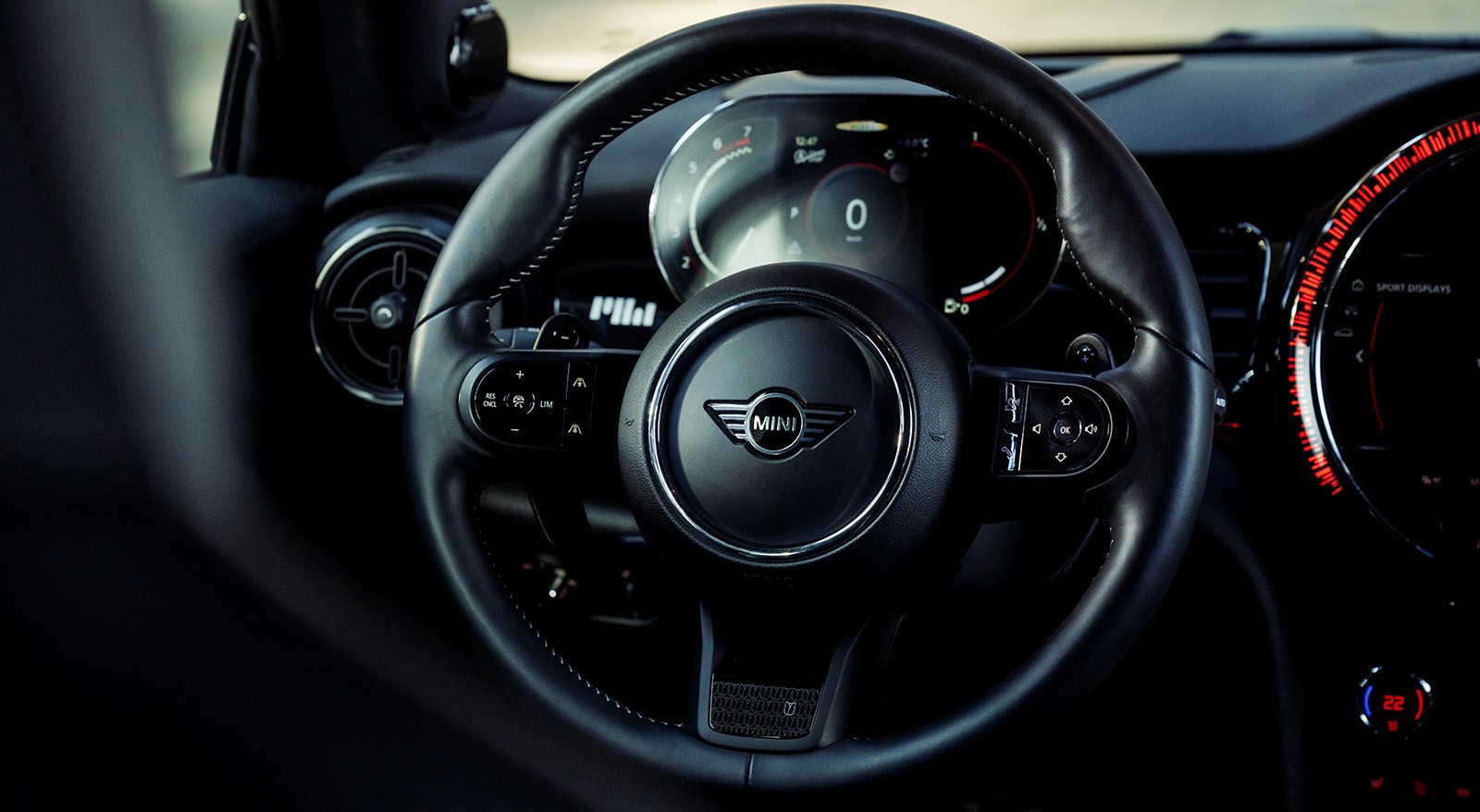 나파 가죽 스티어링 휠.